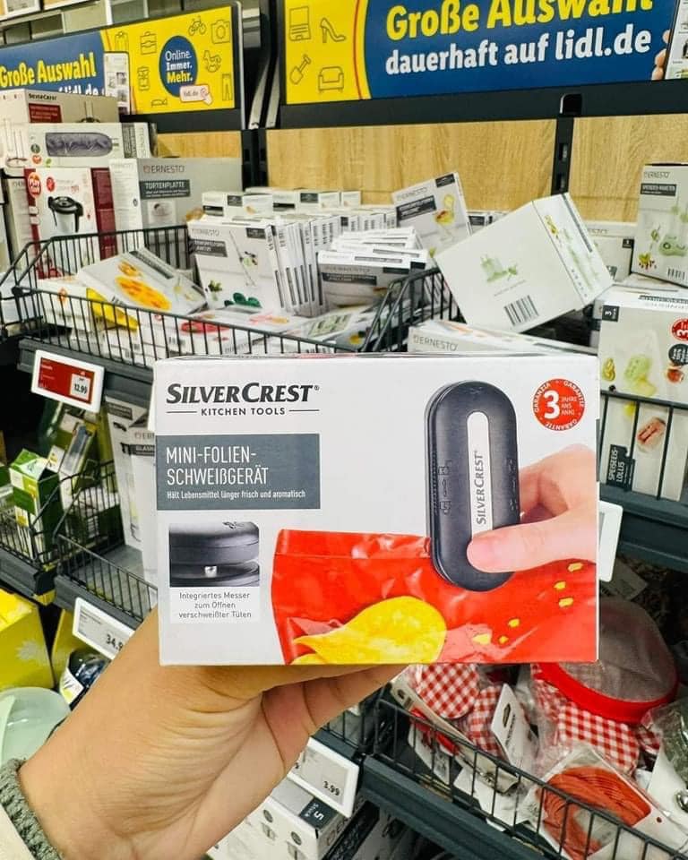 Máy hàn cắt miệng túi mini SilverCREST mini SFSGM 1.5 A Hàng chính hãng