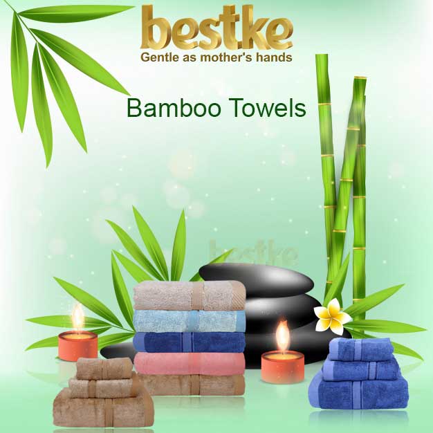 Set 2 Khăn Mặt Sợi tre bestke màu nâu cafe bamboo towels siêu mềm mịn thấm hút và không phai màu