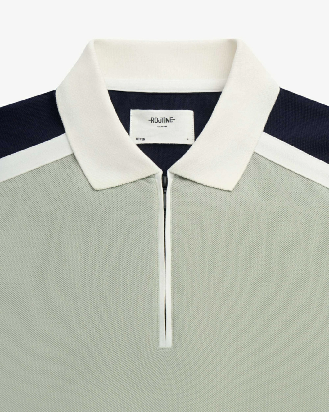 Áo Polo ROUTINE Nam Cổ Khóa Kéo Phối Màu Vai Form Fitted - 10F23POL014PR1 | LASTORE MENSWEAR