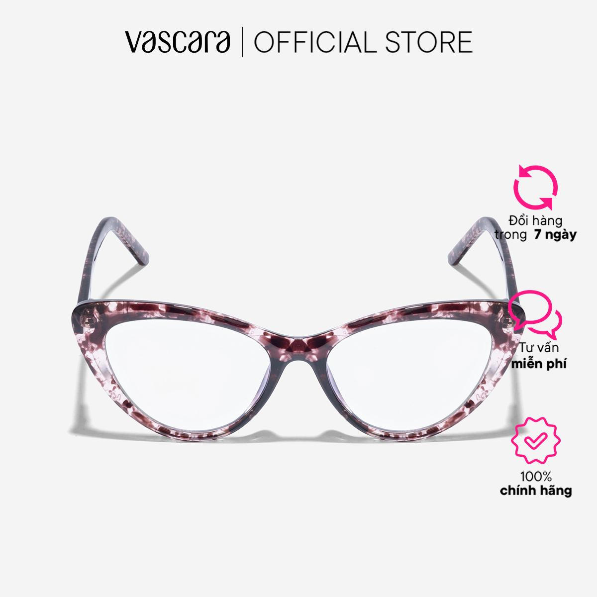 Vascara Kính Mắt Trong Gọng Nhựa Cateye Họa Tiết Đồi Mồi - CAT 0014