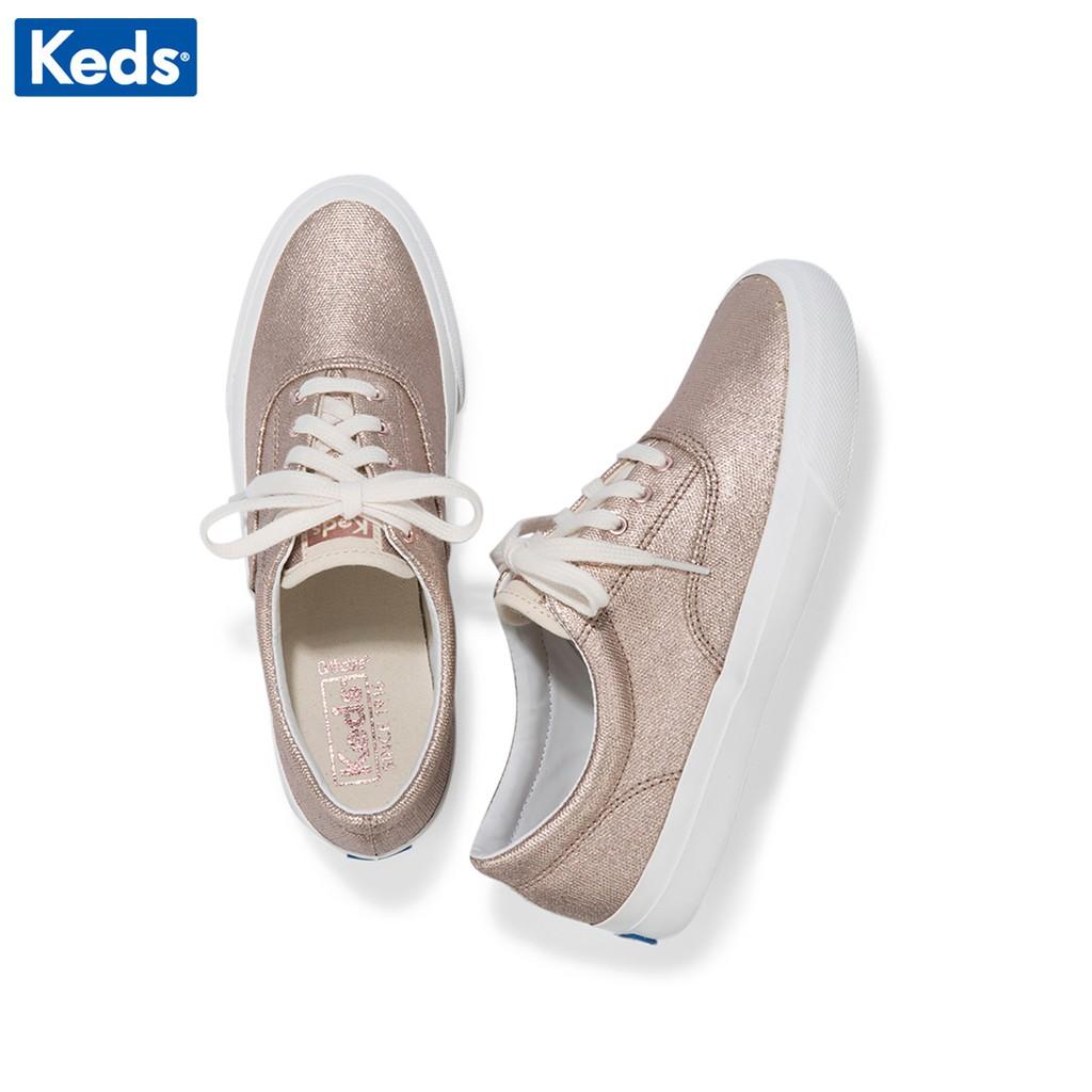 Giày Keds Nữ - Anchor Matte Brushed Canvas Rose Gold - KD059024