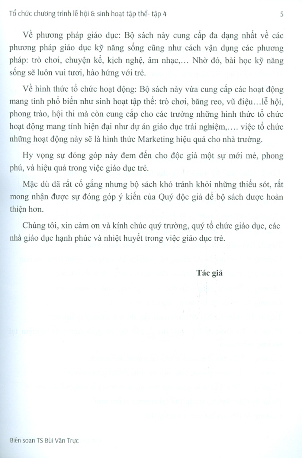 Tổ Chức Các Chương Trình Lễ Hội &amp; Sinh Hoạt Tập Thể Tại Trường Mầm Non - Tập 4 (Sách Dành Cho Giáo Viên)