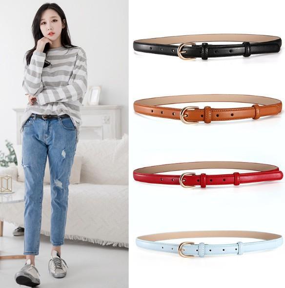 Thắt lưng nữ đai váy thời trang cao cấp bản nhỏ 1.8cm chất liệu da thật dễ phối đồ cùng quần jean, đầm, váy NT264