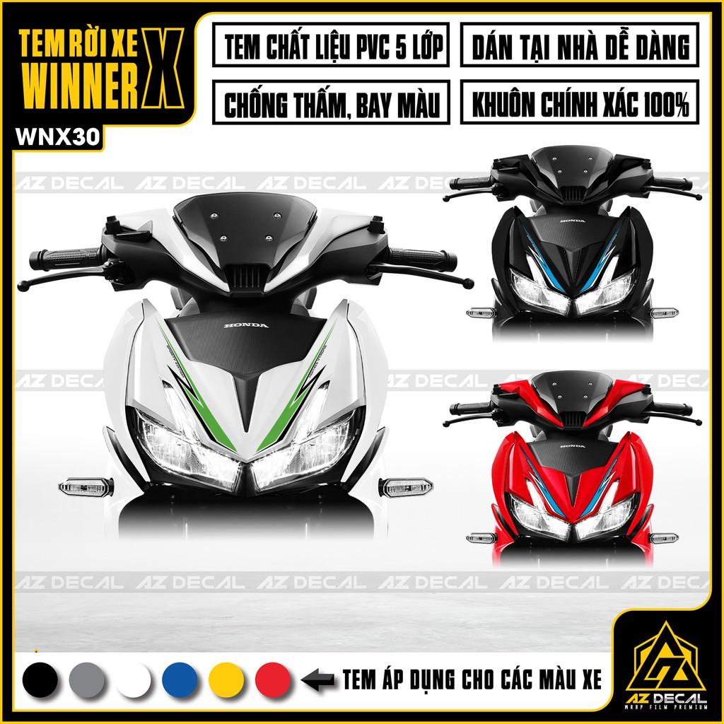 Tem Rời Dán Xe Winner X Phong Cách Sport | WNX30 | Decal Chế Xe Máy Cắt CNC Khuôn Sẵn, Chống Nước, Chống Bay Màu