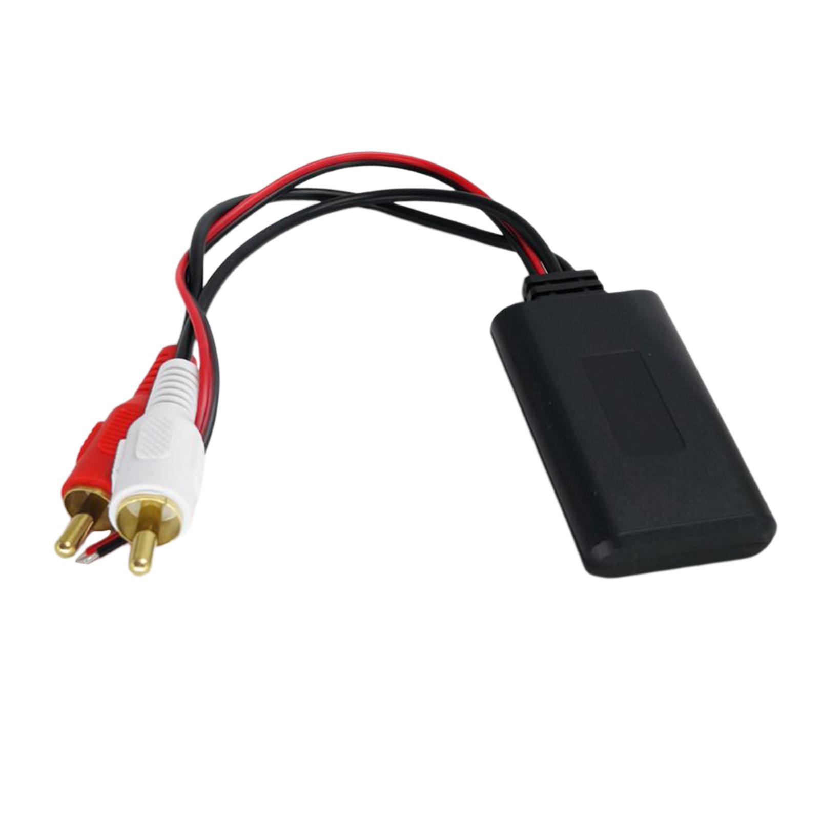 4X 2-in-1 Auto Radio USB Bluetooth Adapter Stereo Wireless Audio Wire 2 RCA