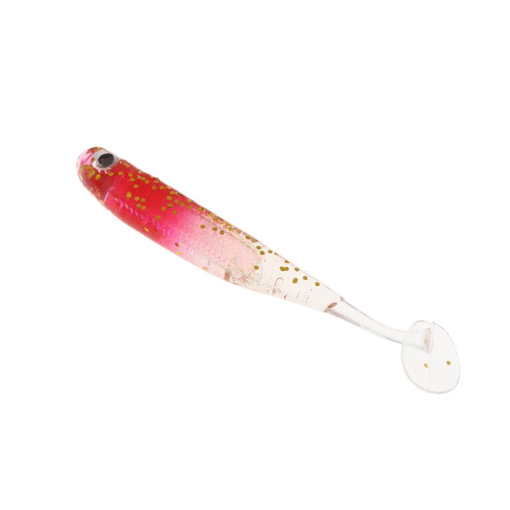 Soft Fishing Lure With Paddle T Tail Bait Shad Minnow Paddle Swimbaits