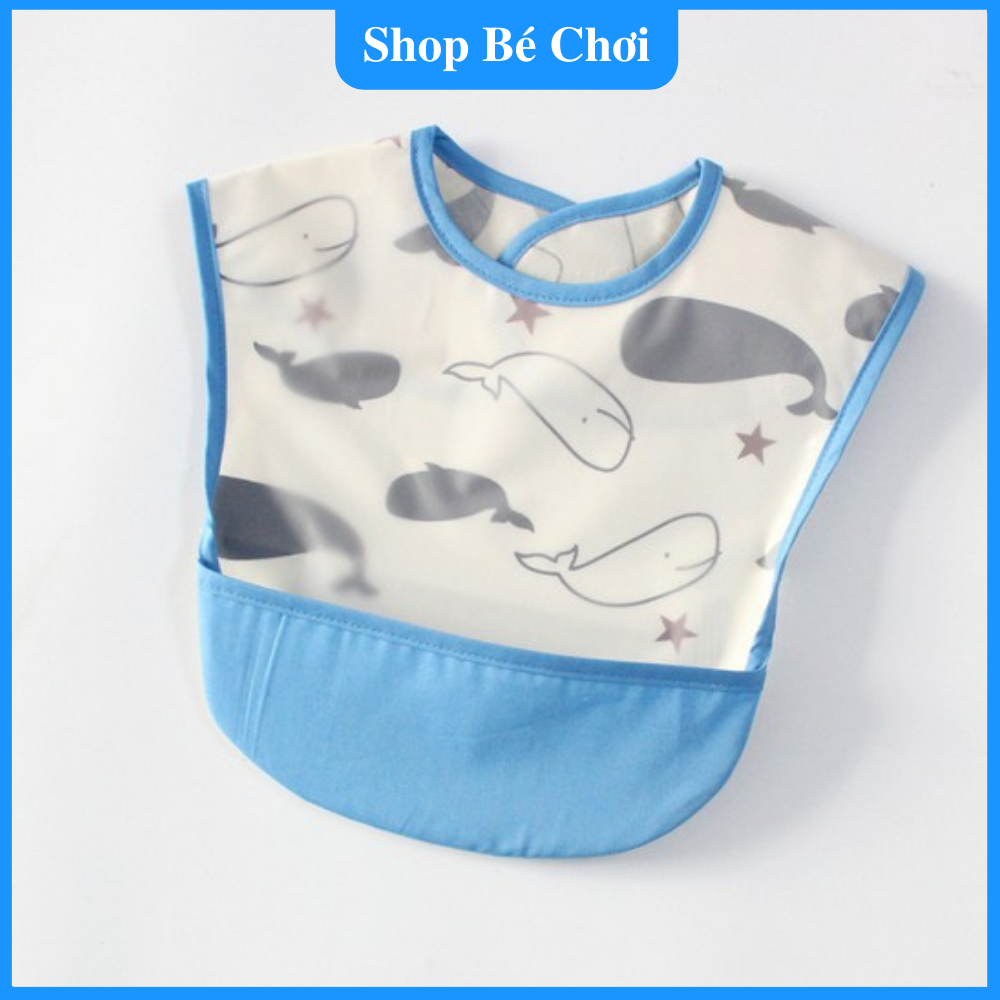Yếm Máng Ăn Dặm Chống Thấm 2 Lớp Siêu Đáng Yêu Cho Bé