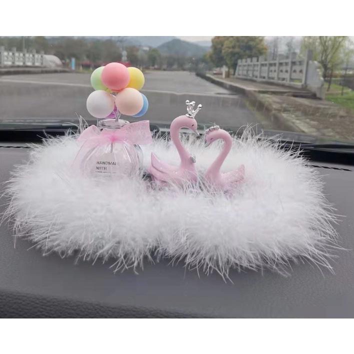 Set decor thiên nga loại LỚN TO ĐẸP trang trí taplo ô tô, táp lô xe hơi -Dũng An Shop