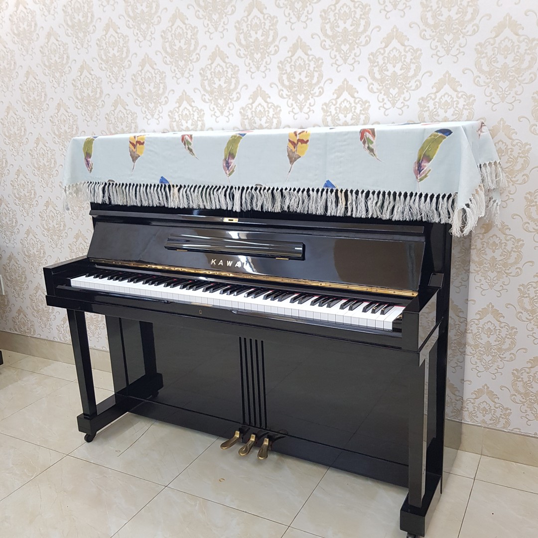 Khăn phủ đàn Piano mẫu xanh long vũ