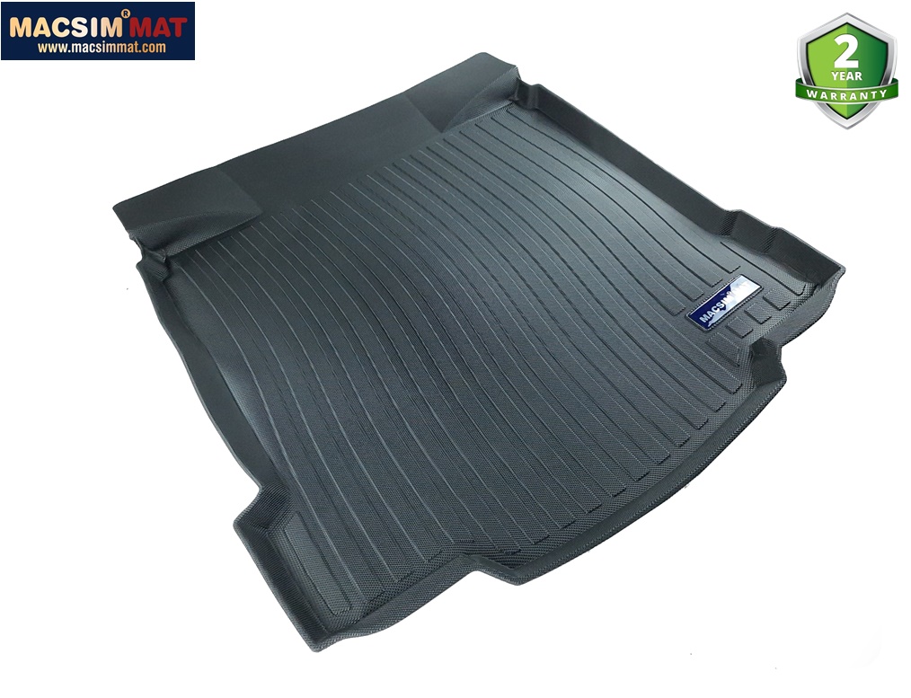 Thảm lót cốp xe ô tô Cadillac XTS 2013-2017 nhãn hiệu Macsim chất liệu TPV cao cấp màu đen