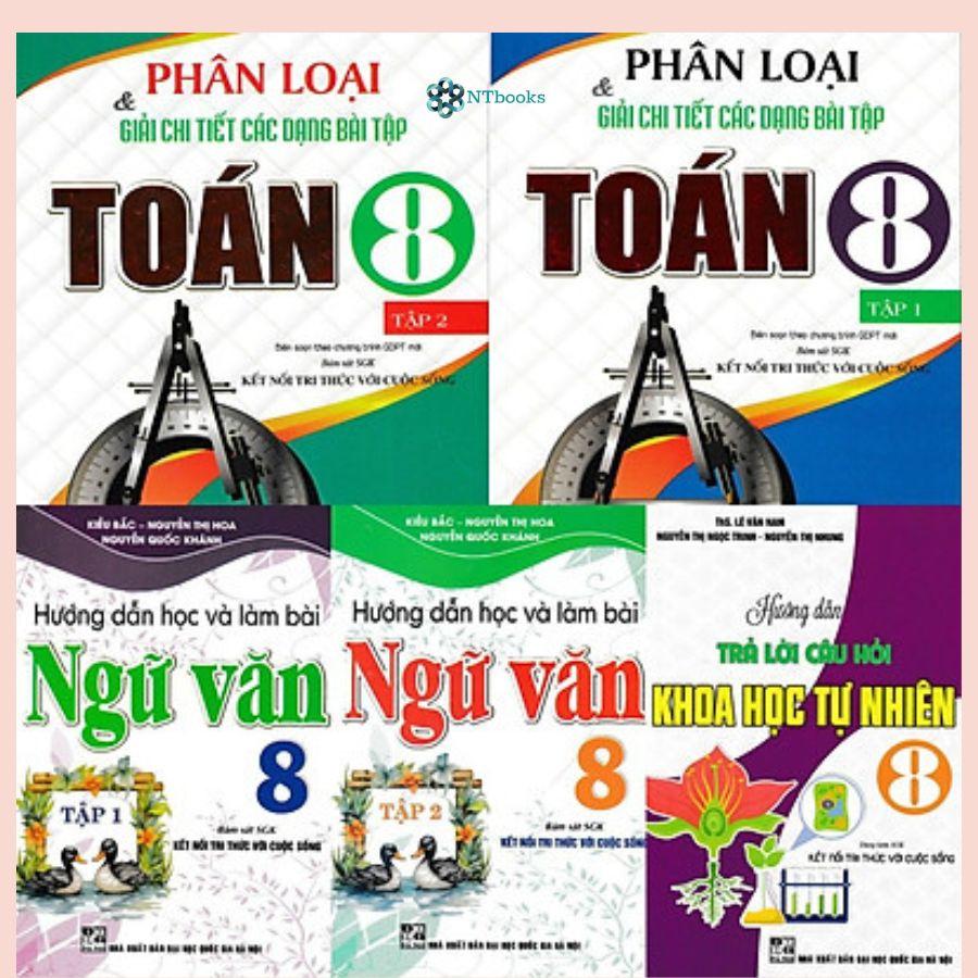 Combo Bộ Sách Tham Khảo Toán - Văn - Khoa Học Tự Nhiên Lớp 8
