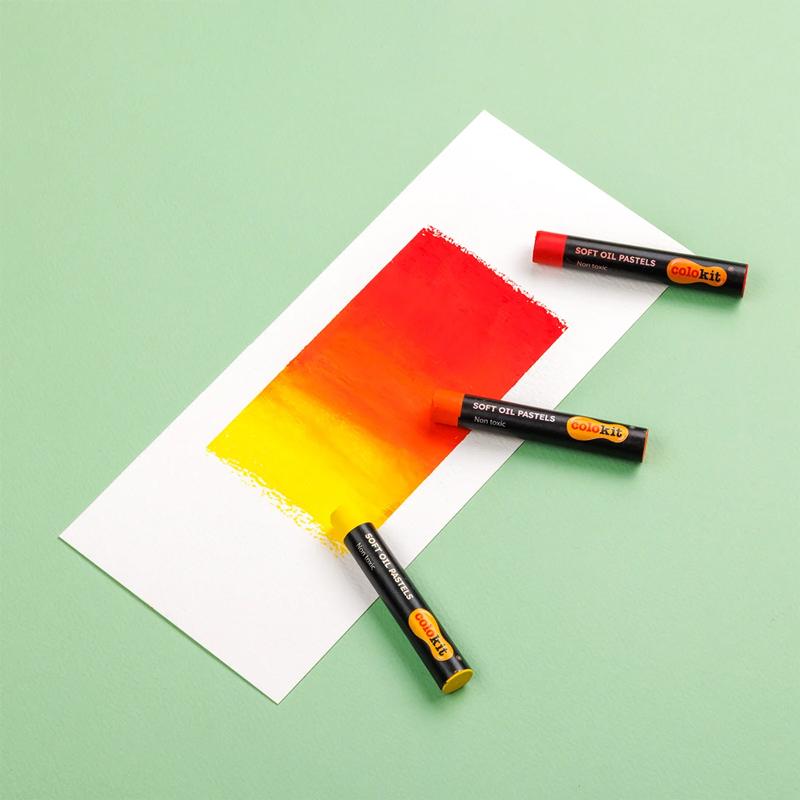 Hộp 12 Bút Sáp Dầu Thân Tròn - Soft Oil Pastels - Colokit OP-C032