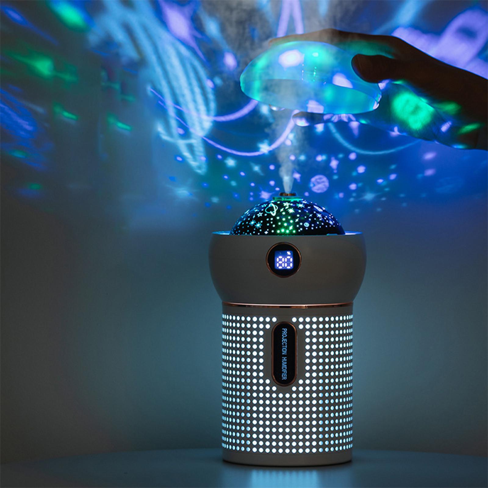 630ml Mini Humidifier Air Purifier Aroma Essential Oil Diffuser Night Light