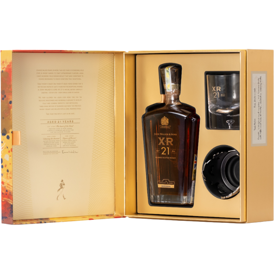 Rượu John Walker &amp; Sons XR aged 21 years Blended Scotch Whisky 40% 750ml - Hộp quà