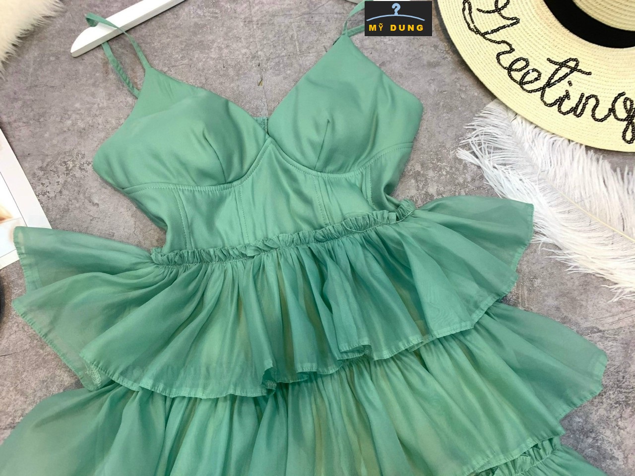 ĐẦM 2S XÈO TẦNG, CÚP NGỰC, CỰC KUTE, GỢI CẢM, GAM MÀU NGỌT NGÀO,TÔN MÀU DA