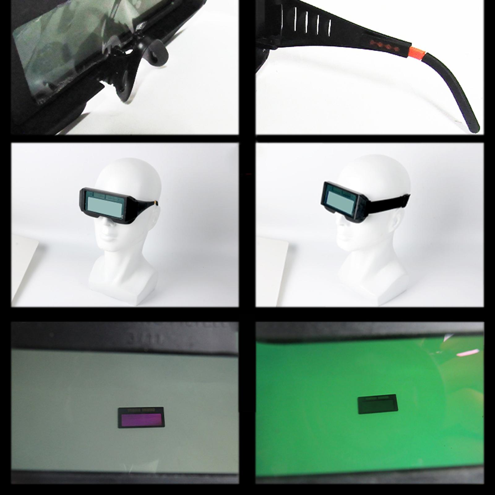 Auto Darkening Welding Goggles Protective Welder Helmet Anti-glare Black