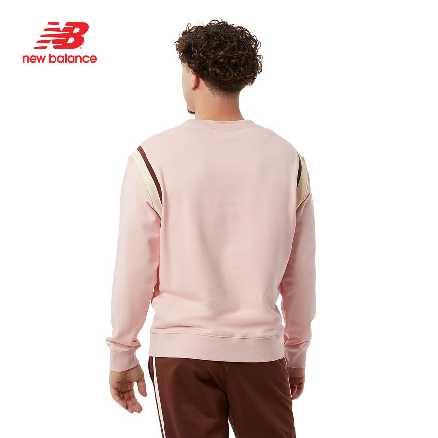 Áo thun thời trang nam New Balance LIFESTYLE SWEATSHIRT M PINK HAZE - AMT23559PIE