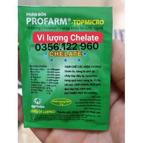 5 gói phân bón Siêu Vi Lượng Chelate Profarm TopMicro 2 gram - phân bón lá