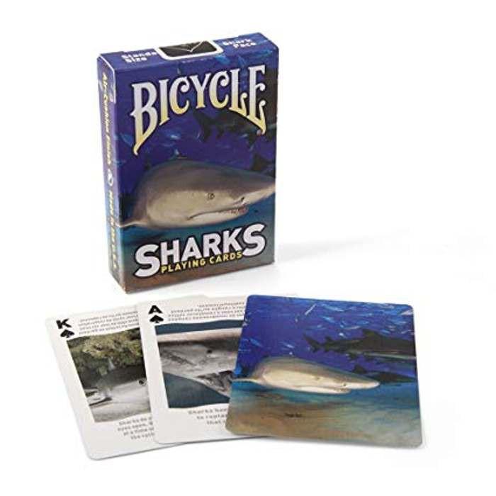 Bài ảo thuật : Bicycle Sharks Playing Cards  S6 in 1