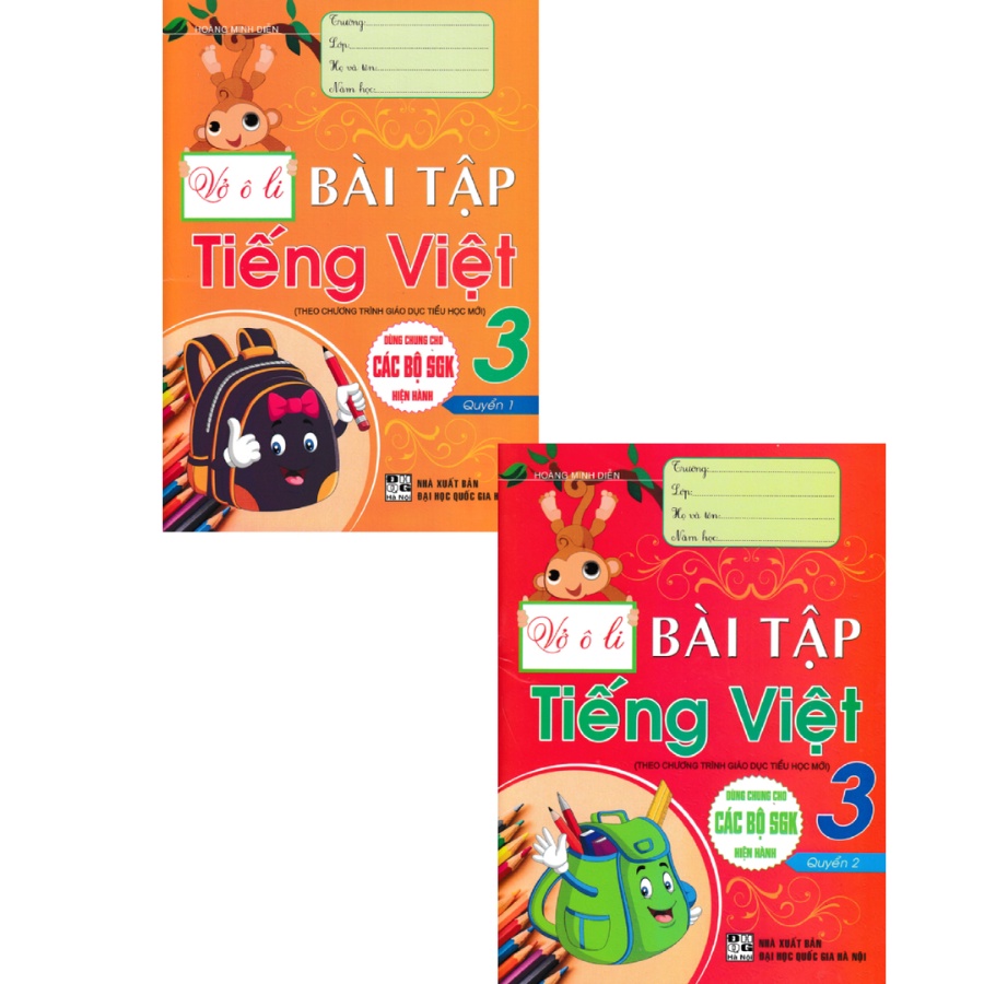 Combo Vở Ô Li Bài Tập Tiếng Việt Lớp 3
