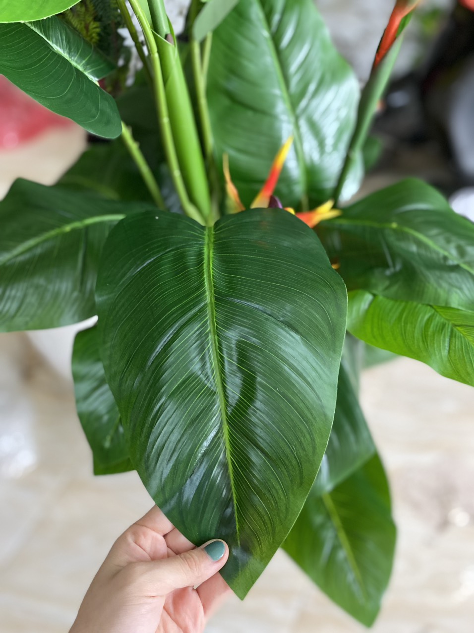 Combo 3 cây thiên điểu decor- Cây giả cao cấp