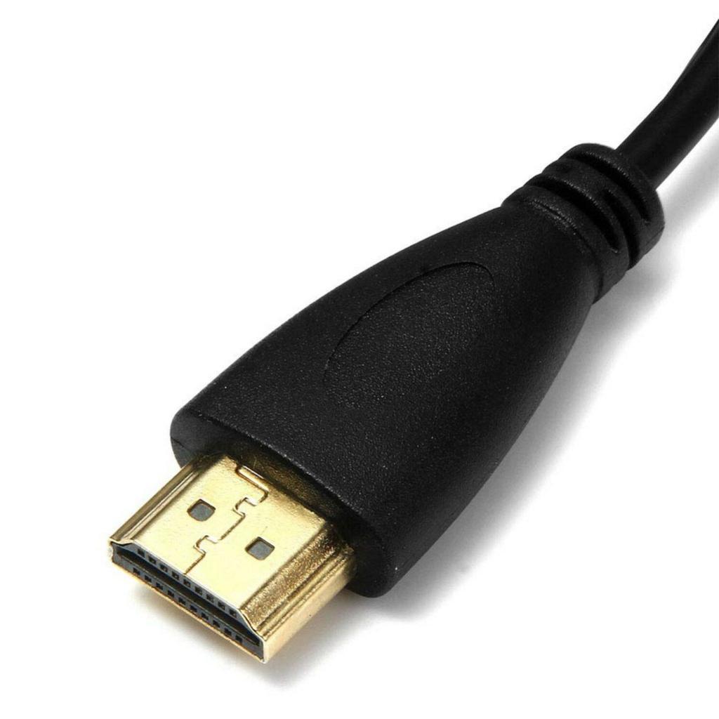 90 Degree Left Angle Micro HDMI Male to HDMI Male Data Cable Extension Cord