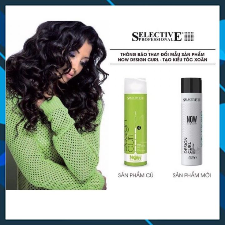 Gel tạo kiểu tóc uốn xoăn Selective Design Curl Now 250ml