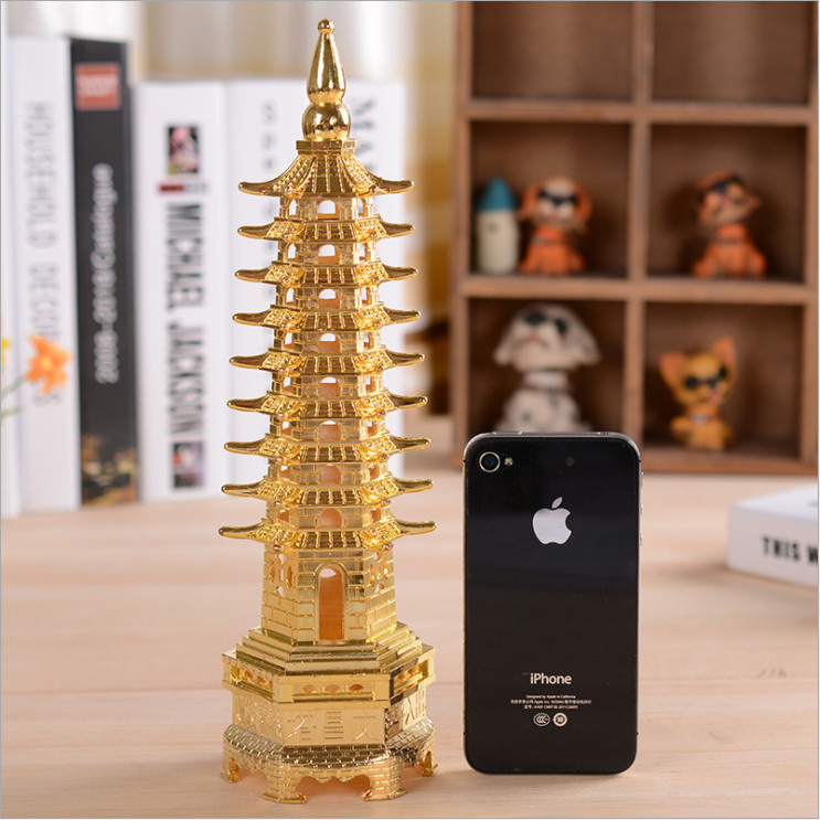 Mô hình Tháp Văn Xương 9 tầng trang trí biểu tượng thăng tiến trên con đường học hành, công danh, sự nghiệp - vật dụng trang trí phong thủy