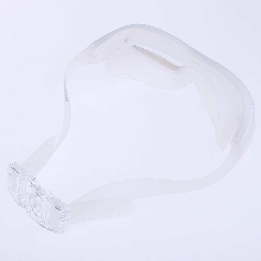 Adult UV Protection Silicone Swimming Goggles Anti-fog Swim Glasses White