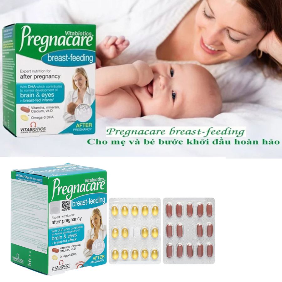Hình ảnh Pregnacare Breast-feeding Bổ Sung Vitamin Và Lợi Sữa cho mẹ sau sinh số 1 Anh chính hãng