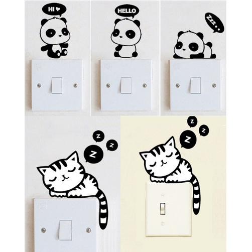 Decal dán ổ điện - Decal Dán Tường, Decor Phòng Ngủ, Phòng Khách Duashop