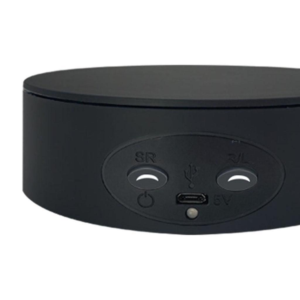 2pcs Electric Rotating Display USB Charging Turntable for Show Stand
