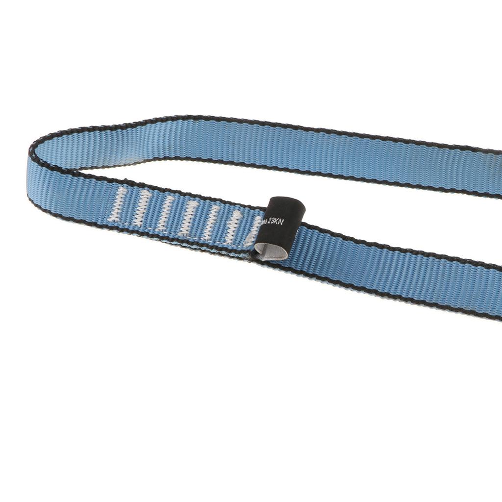 23KN Rope Runner Webbing Sling Flat Strap Belt for Mountaineering Rock Climbing Caving Rappelling Rescue Engineering