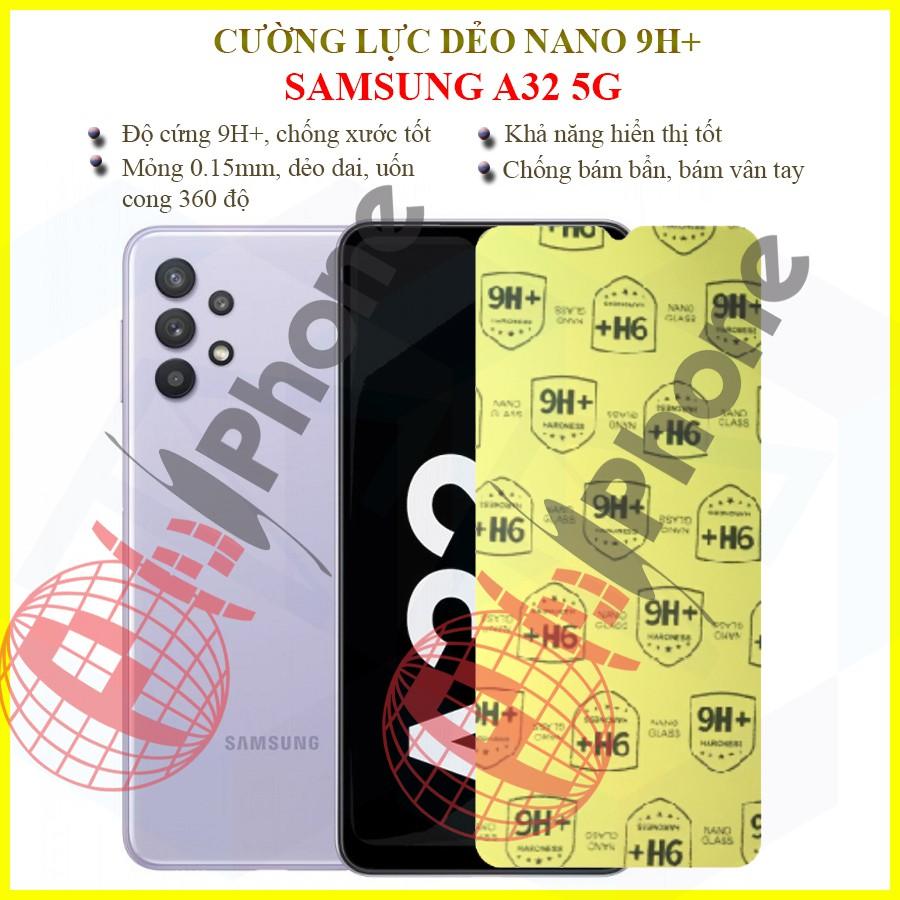 Dán cường lực dẻo nano trước, sau dành cho Samsung Galaxy A32 5G