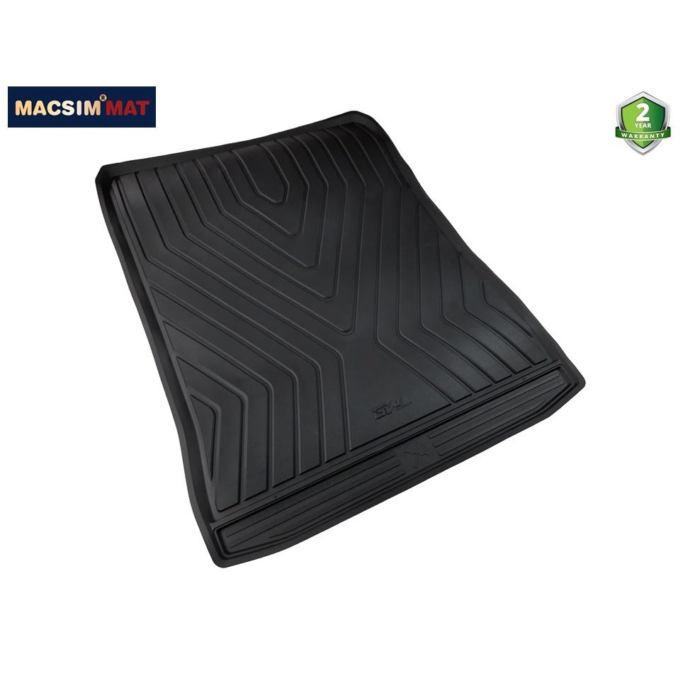 Thảm lót cốp xe ô tô BMW new 5 series 2017 nhãn hiệu Macsim 3W chất liệu TPE cao cấp màu đen