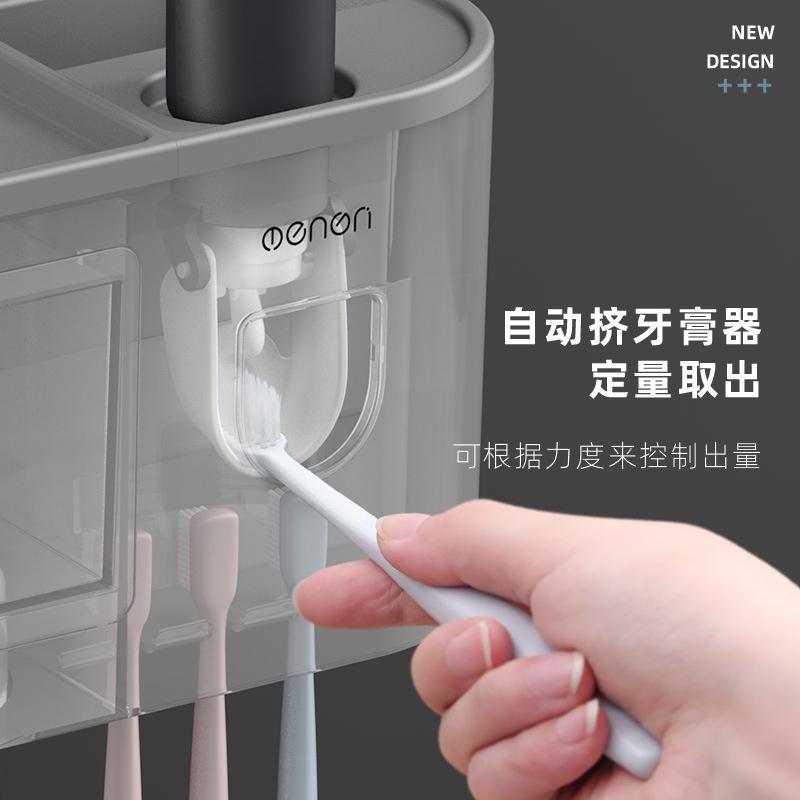 Kệ Để Đồ Nhà Tắm, Kệ Để Mỹ Phẩm, Nhả Kem Đánh Răng Tiện Ích Loại 3 Cốc