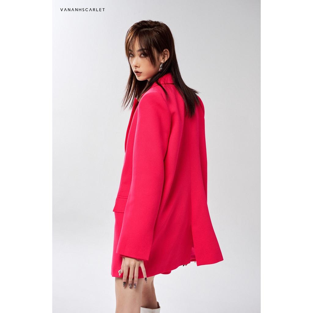 Set vest nữ VANANHSCARLET kèm quần short hồng