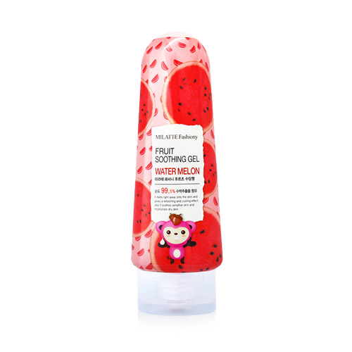 GEL DƯỠNG ẨM LÀM SÁNG DA CHIẾT XUẤT DƯA HẤU MILATTE FASHIONY FRUIT SOOTHING GEL - WATER MELON 200g