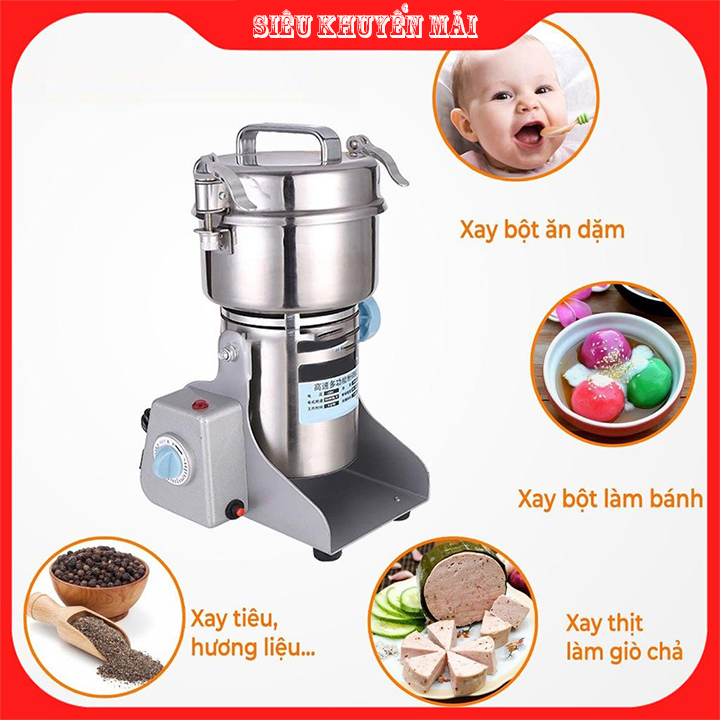 Máy xay đa năng mỗi mẻ 800g dùng trong nhà thuốc hoặc xay bột gia đình