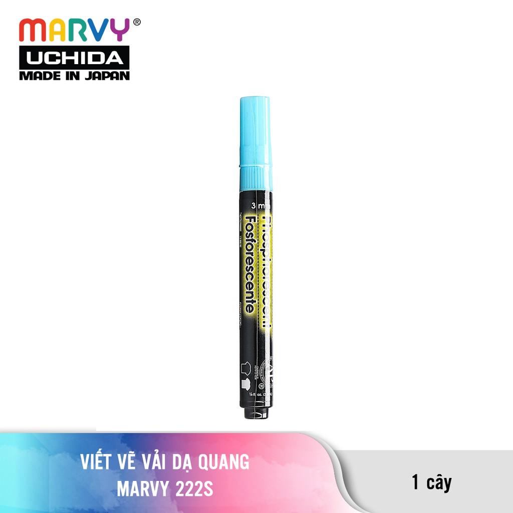 Bút Vẽ Vải Lên Màu Dạ Quang MARVY 222S