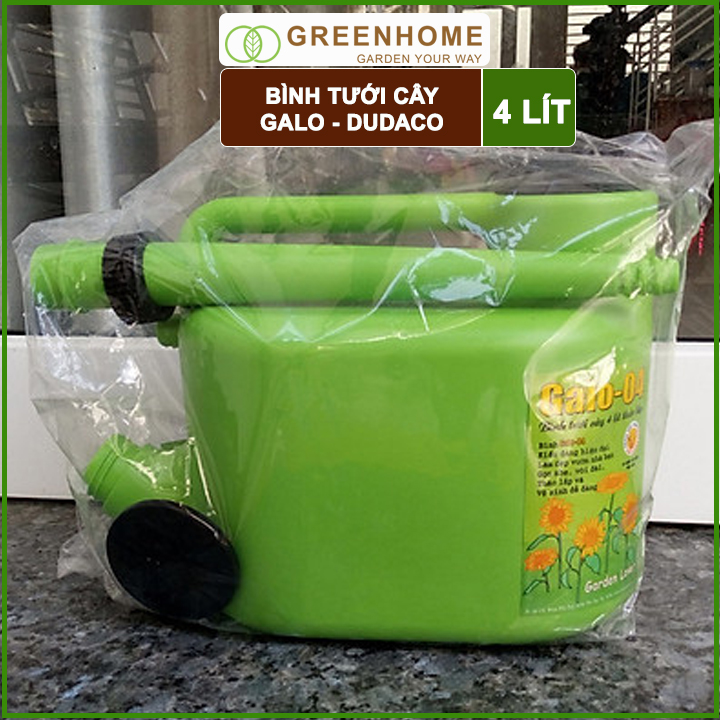 Bình Tưới Cây Vòi Sen Greenhome, Galo Dudaco, 4 Lít, 2 Chế Độ Tưới, Dễ Sử Dụng, Tháo Lắp Dễ Dàng, Độ Bền Cao