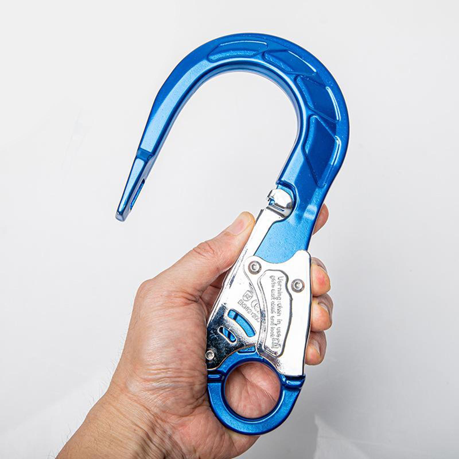2X 23KN   Locking Climbing Carabiner  Hook Fall Arrest