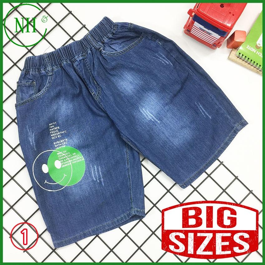 Quần cho bé trai size đại từ 40kg - 70kg, quần short bé trai lưng thun co giãn nhẹ - NH KIDS Shop