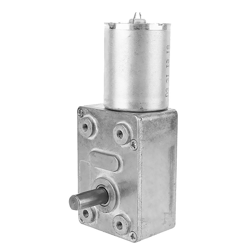 2PCS Micro Worm Gear DC Motor 12V 6RPM +3RPM Reversible High Torque Turbine Reduction Motor