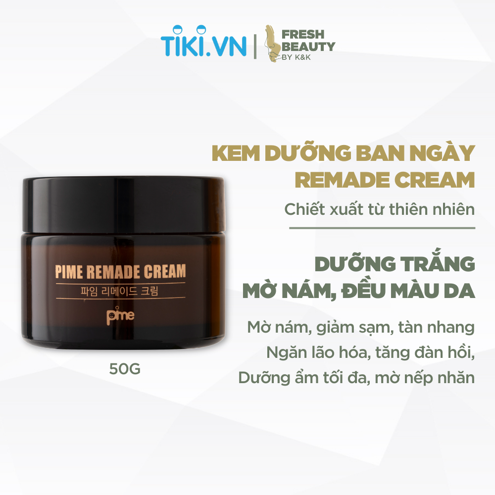 Kem dưỡng ngày Pime Remade Cream mờ thâm sạm nám, dưỡng trắng, ngăn lão hóa da 50g