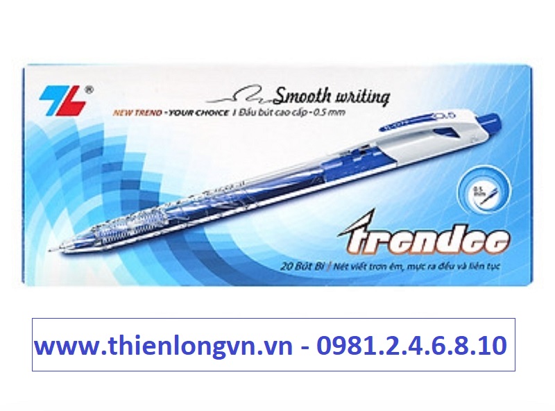 Hộp 20 cây bút bi Thiên Long - TL079 mực xanh