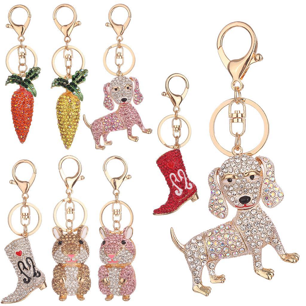 Key Chian Purse Bag Crystal 8 Styles Keyring Keychain Charm Pendant Gift