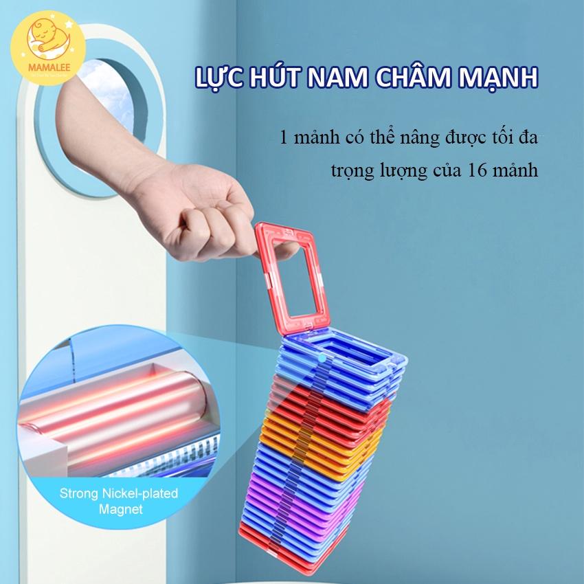 Đồ Chơi Xếp Hình Nam Châm Lắp Ghép Nam Châm Size Lớn - Phát Triển Trí Thông Mình Và Sáng Tạo Cho Bé