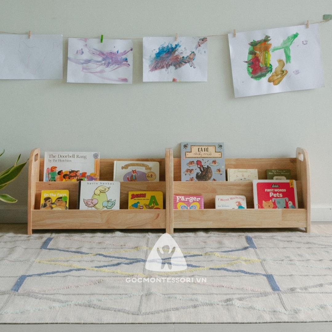 Kệ sách Montessori cho bé