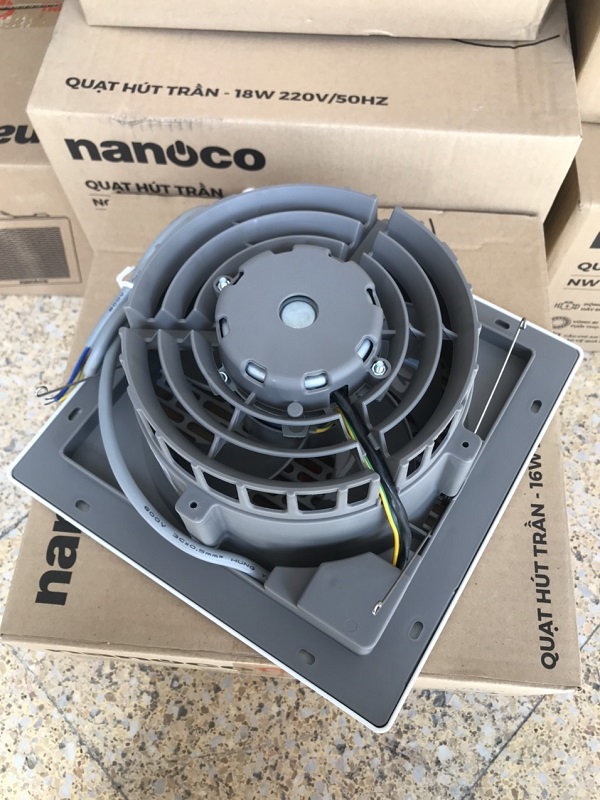 Quạt Thông Gió Âm Trần Không Ống Dẫn Nanoco NCV2020 - Hàng Chính Hãng